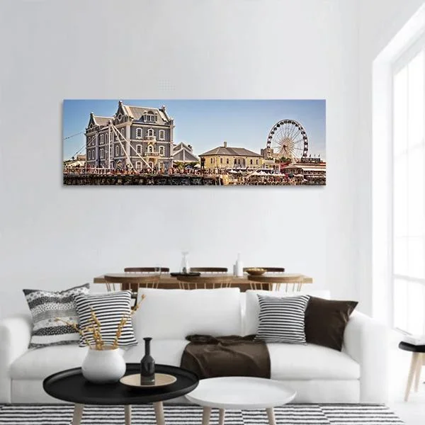 Cape Town Waterfront Panoramic Canvas Wall Art