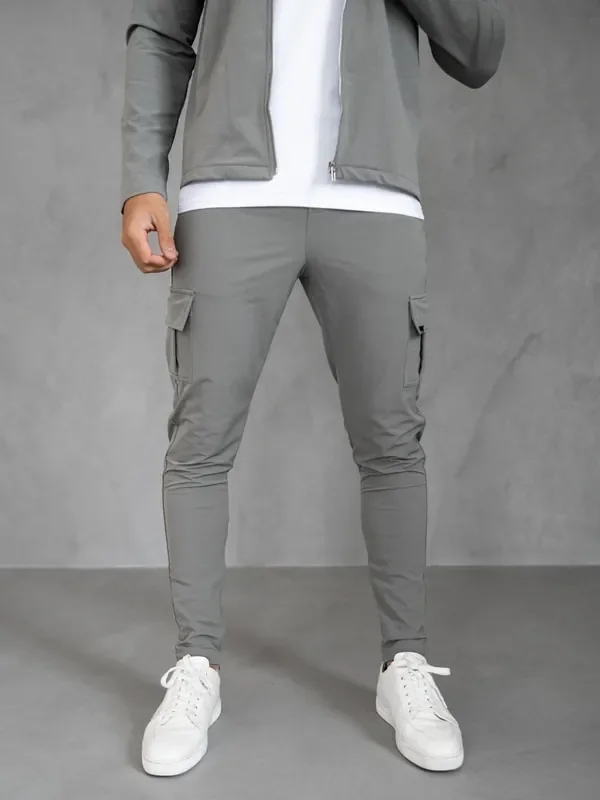 CAPO Grey Utility Cargo Joggers