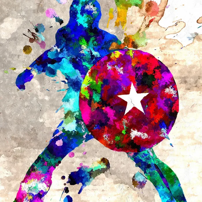 Captain America Grunge