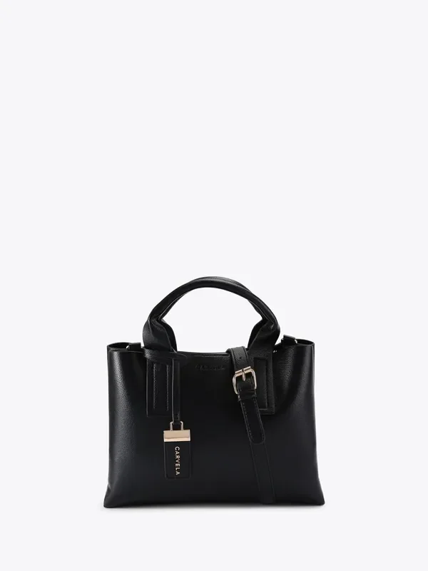 Carvela Black Luna Midi Tote Bag