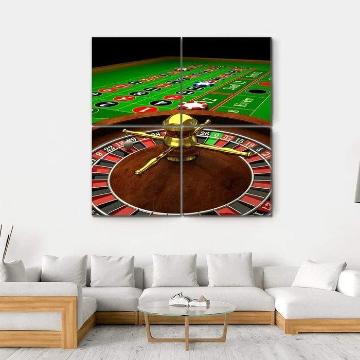 Casino Roulette Canvas Wall Art