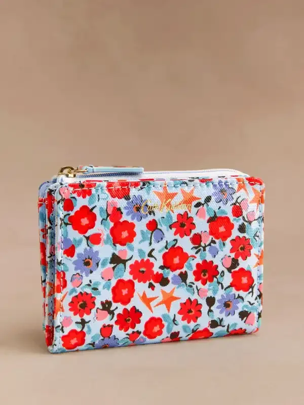 Cath Kidston Blue Star Ditsy Slim Pocket Purse