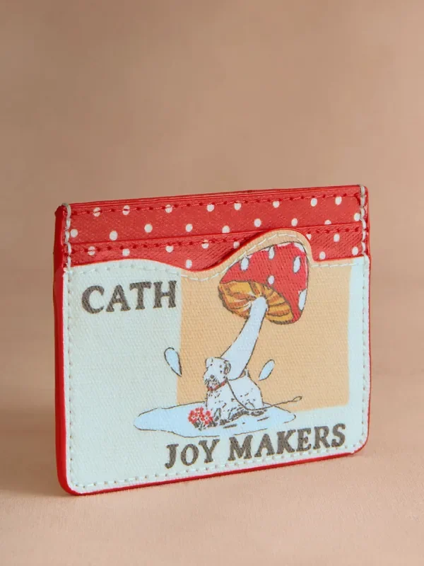Cath Kidston Green Retro Mushroom Card Holder
