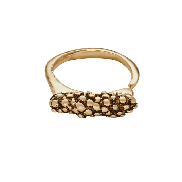 Caviar Bronze Adjustable Ring