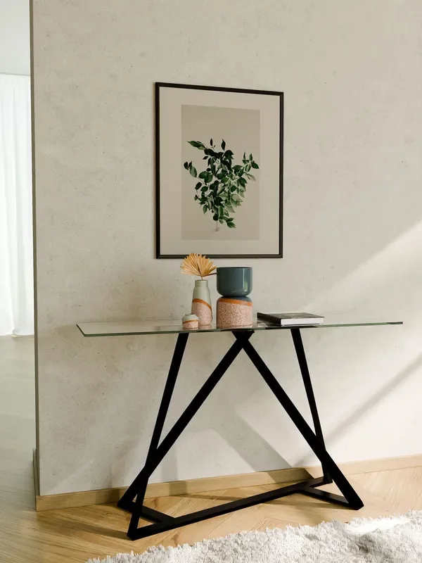 Centrepiece Black Constellation Console Table