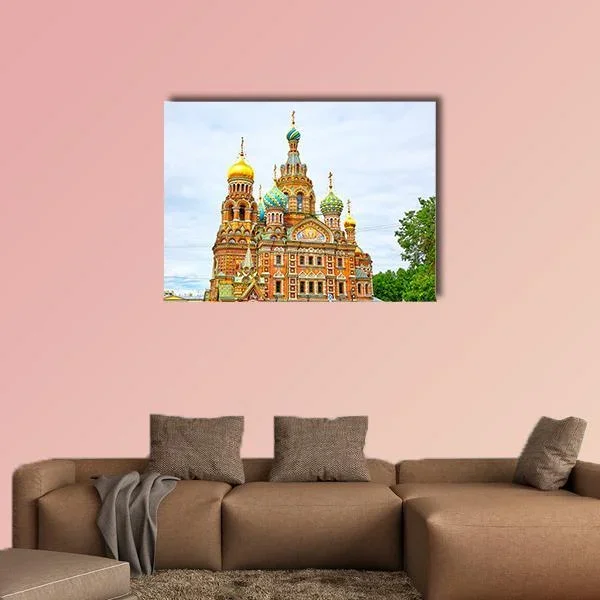 Church Of The Savior On Spilled Blood Canvas Wall Art