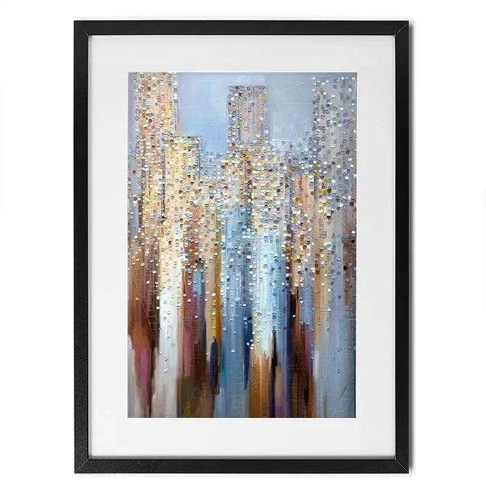 City In The Clouds Framed Art Print