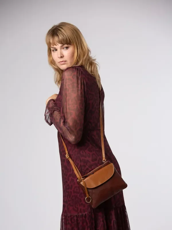 Conkca Marietta Leather Cross-Body Bag