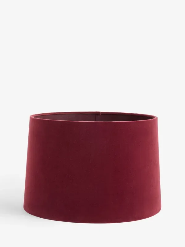 Cranberry Red Velvet Lamp Shade