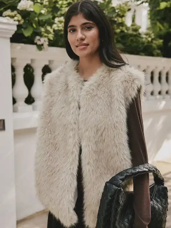 Cream Faux Fur Gilet