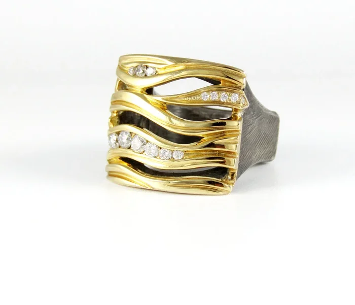 Diamond Wave Ring