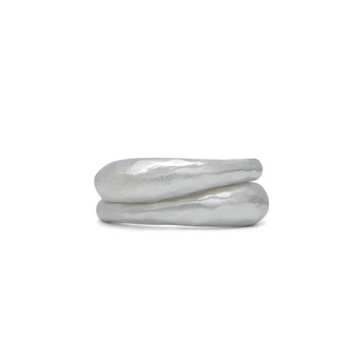 Ellipse Ring – Bright Silver