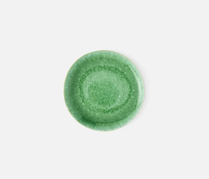 Eloise Reactive Emerald Bread Plate, Set of 4