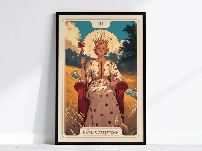 Empress Tarot Poster | Major Arcana Card III Divine | Feminine Wall Art
