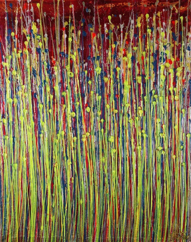 Faces of nature 23 (2021) Acrylic painting by Nestor Toro