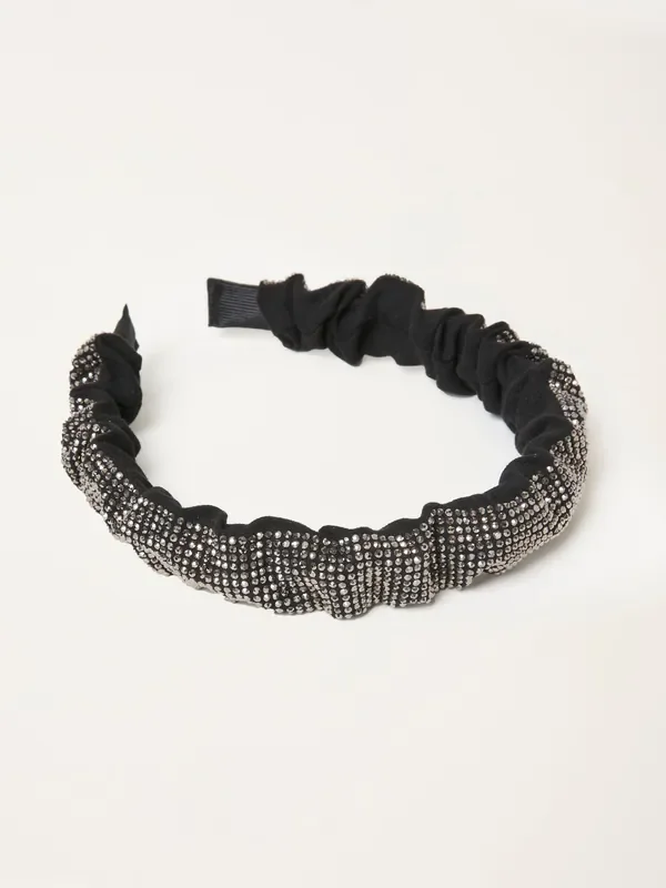 FatFace Black Sparkle Headband