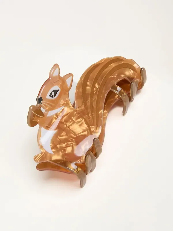 FatFace Brown Squirrel Claw Clip