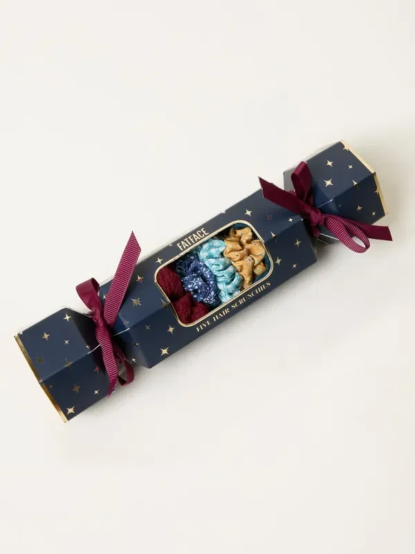 FatFace Multi 5pk Scrunchie Cracker Gift Set