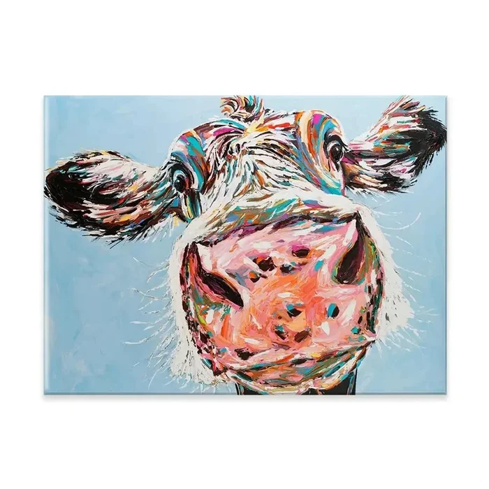 Funny Cow Canvas Print