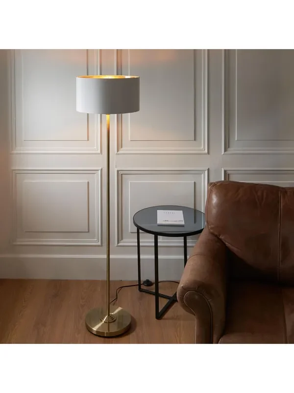 Gallery Home Antique Brass Highclere Floor Light