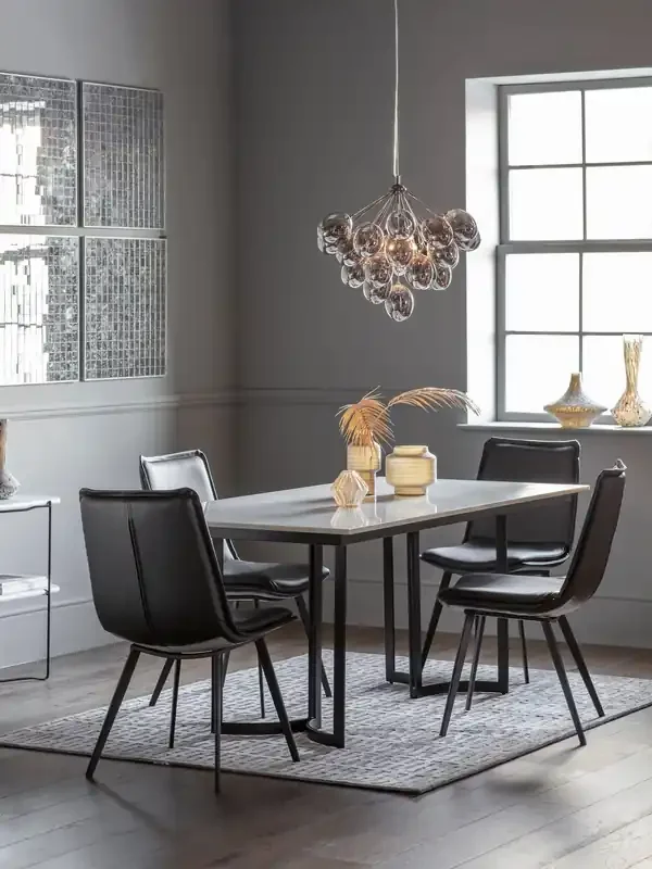 Gallery Home Black Preston Dining Table