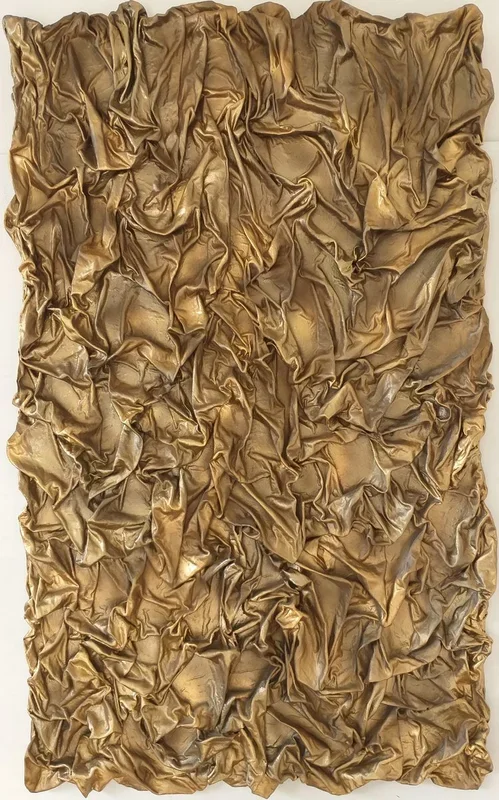 « GOLD » by M.Y. (2020) Mixed-media sculpture by Max Yaskin