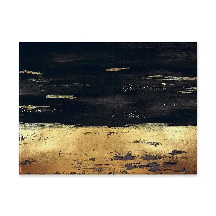 Golden Black River Canvas Print