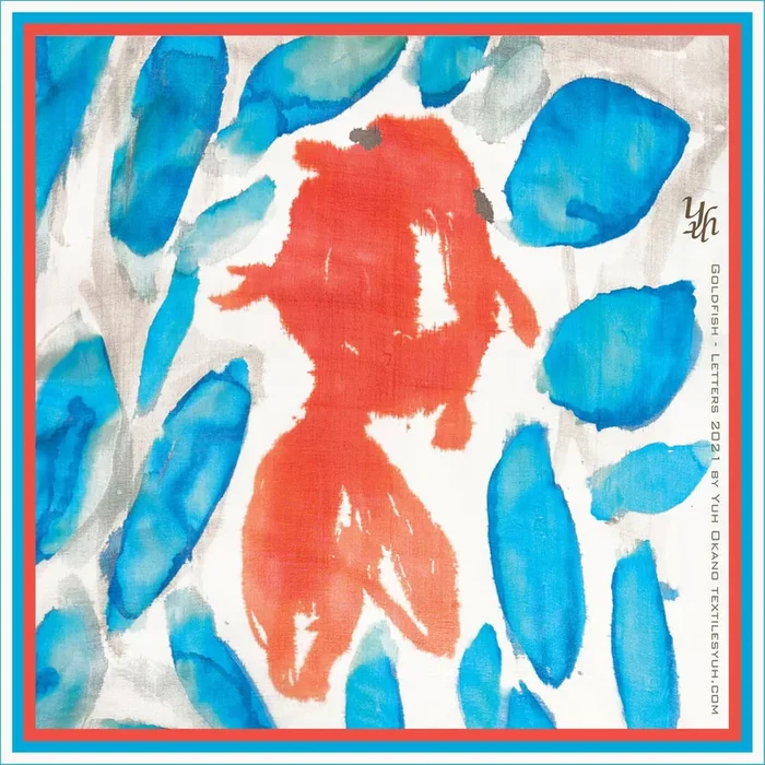 Goldfish Handkerchief – Blue/Orange
