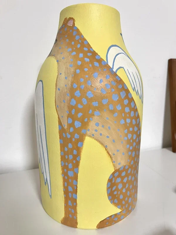 “Guardian” (2024) Clay sculpture by Daria Borisova