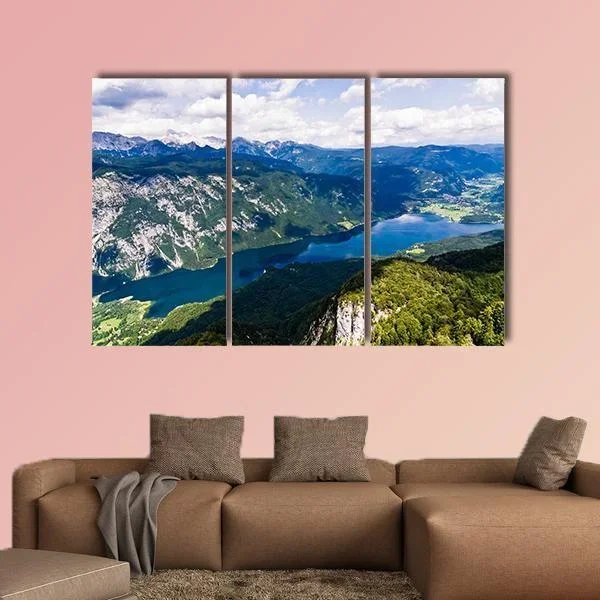 Lake Bohinj Mountain View Canvas Wall Art