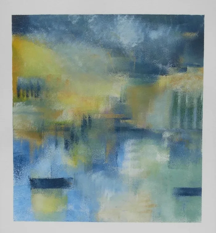 Lake Garda, Italy (2017) Acrylic painting by Jan Rippingham