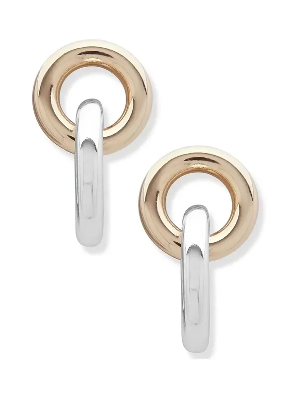 Lauren Ralph Lauren Gold Gold Tone Circle Link Drop Earrings