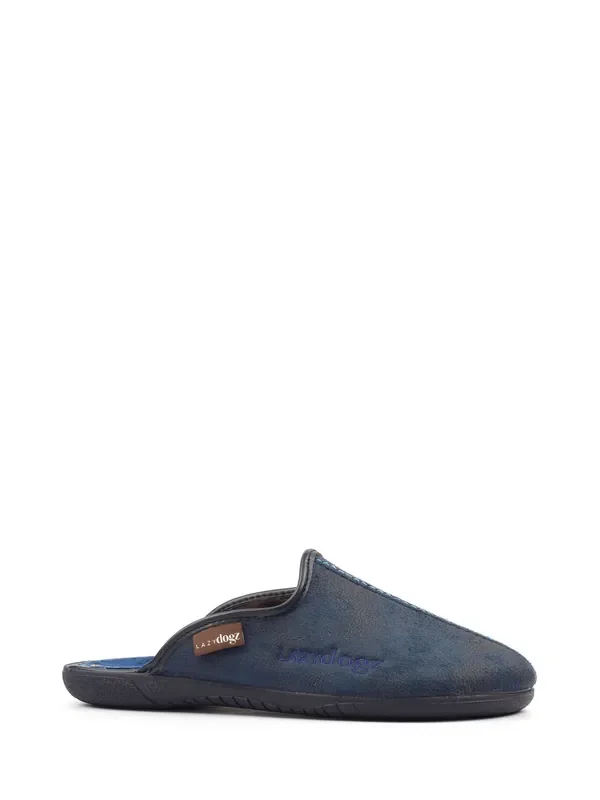 Lazy Dogz Blue Tees II Slip On Mule Slippers