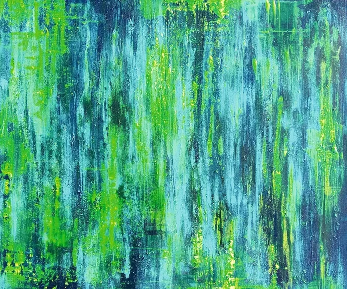 Мatrix (2023) Acrylic painting by V+V Kniazievi