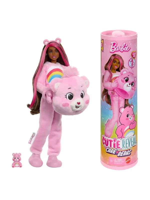 Mattel Games Barbie Cutie Reveal Care Bears – Cheer Bear
