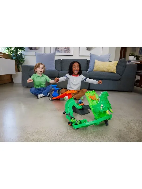 Mattel Games Hot Wheels Monster Truck Sharks vs Dinos Dragon Destruction