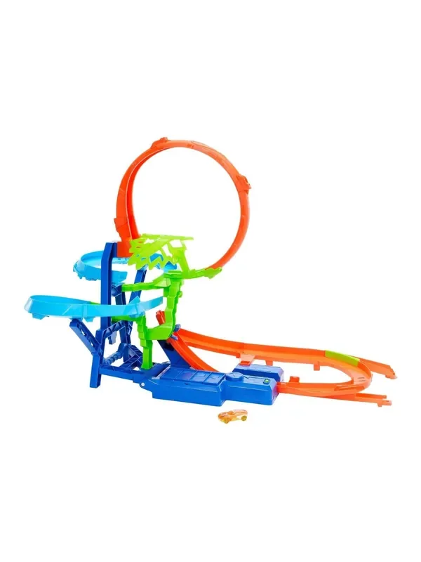 Mattel Games Hot Wheels Stunt Tracks Motorised Big Air Crash