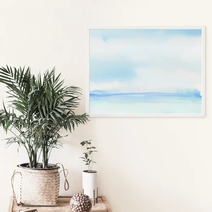 Minimalist Horizon Watercolor