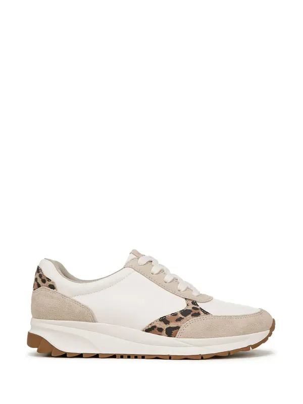 Naturalizer Grey Shay Wide Fit Lace-Up Trainers