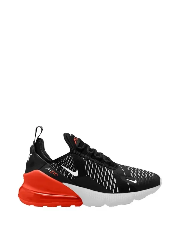 Nike Black White Red Youth Air Max 270 Trainers