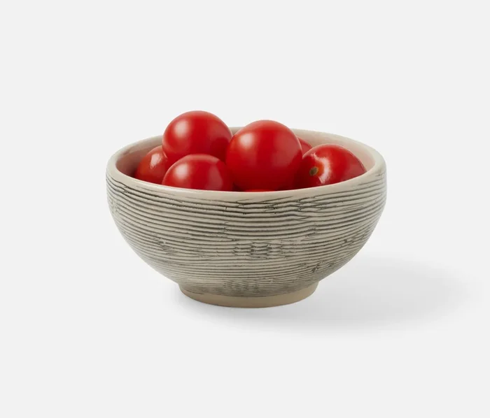 Nolan Black Cream Small Bowl , Set of 4