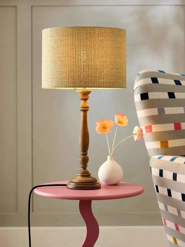 Ochre Yellow Tweedy Lamp Shade