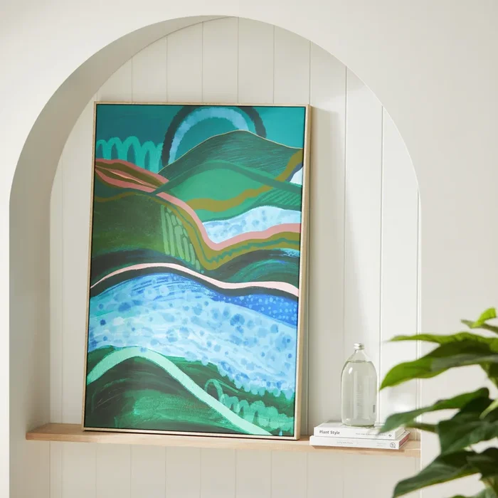 Organic River Landscape Canvas