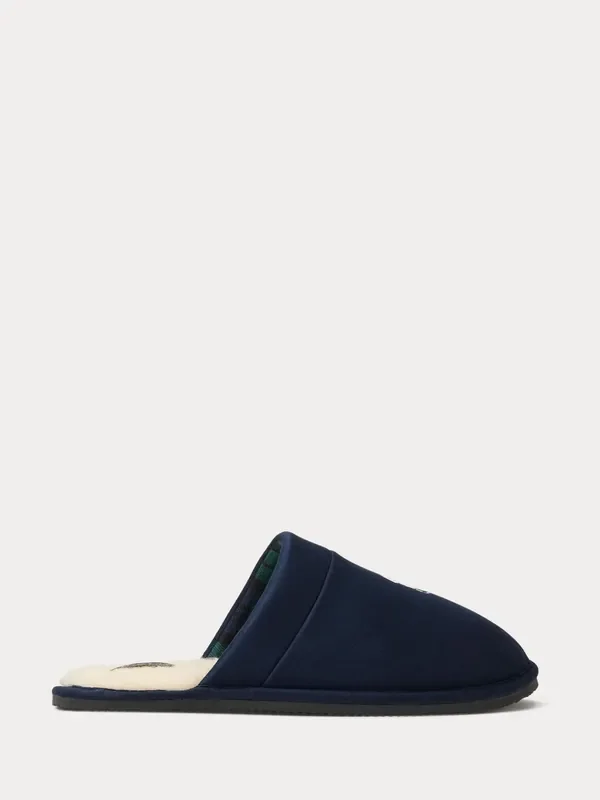 Polo Ralph Lauren Blue Klarence Slip On Slippers