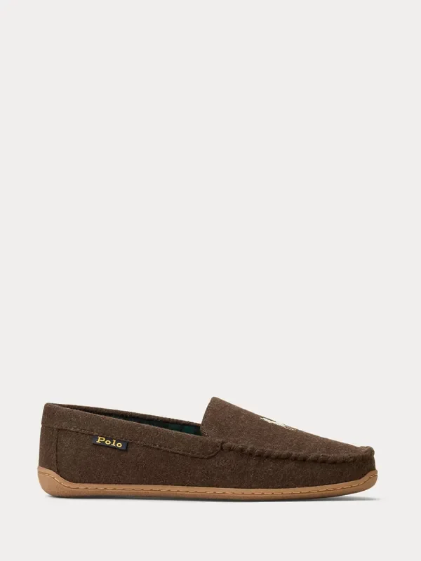 Polo Ralph Lauren Brown Brenan PP Wool Slippers