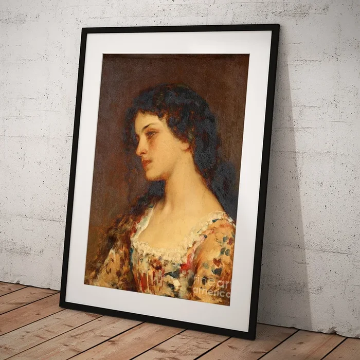 Portrait Of A Young Lady Art Print