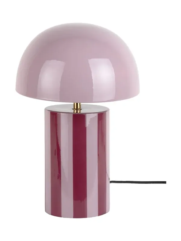 Present Time Mauve and Lavender Rayado Table Lamp