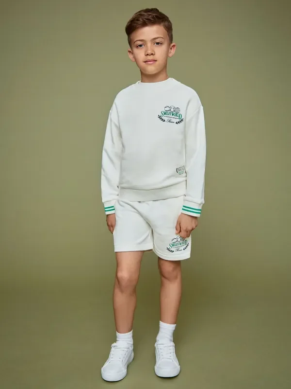 Reiss White 3-9 yrs SmileyWorld Reiss Drawstring Shorts Unisex Fit