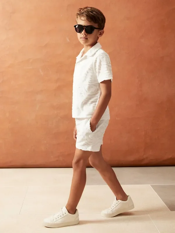 Reiss White Marko 3-9 yrs SmileyWorld Reiss Wave Texture Shorts