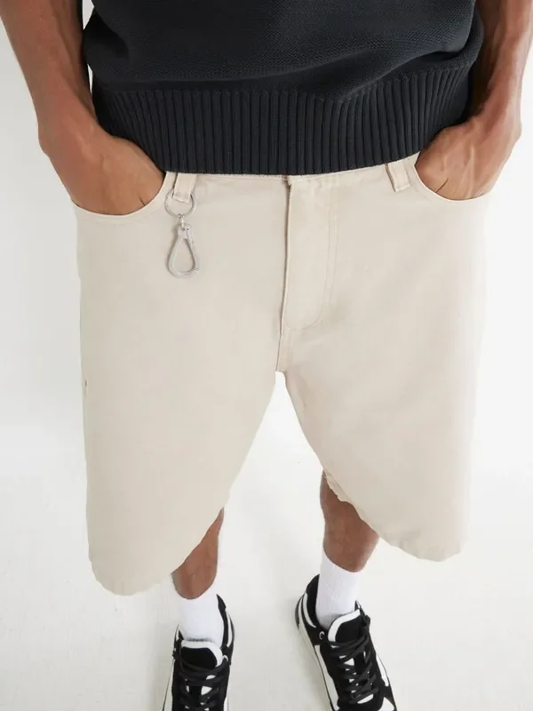 River Island Natural Skate Shorts